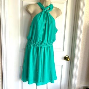 bebe  Sleeveless Dress in bright green